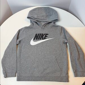 Nike Kids Heather Gray Hoodie Boys Size Medium